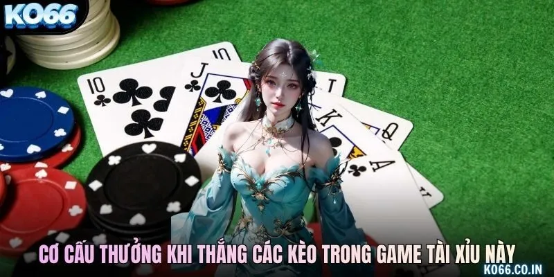 Cơ cấu thưởng khi thắng các kèo trong game tài xỉu này